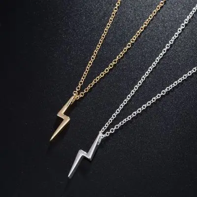 Hot Lightning Necklace Stainless Steel Necklaces For Women Protection Pendants For Girlfriend Gifts Rose Gold Jewelry
Hot Lightning Necklace Stainless Steel Necklaces For Women Protection Pendants For Girlfriend Gifts Rose Gold Jewelry