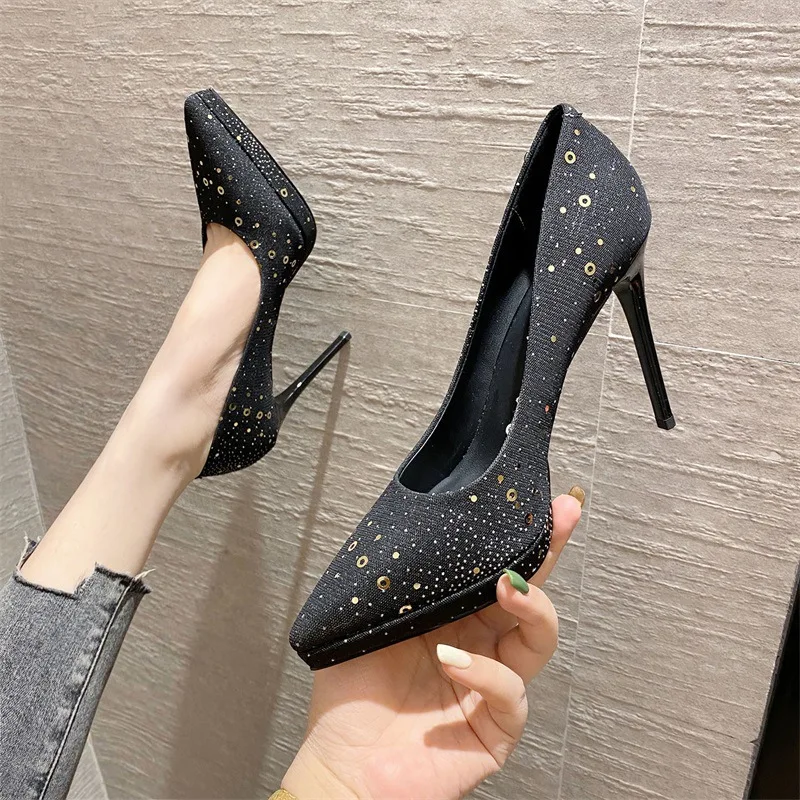 Женские классические туфли, роскошные Туфли на каблуке с принтом и кристаллами для женщин, повседневные Модные Туфли-лодочки на каблуке, же... 
Женские классические туфли, роскошные Туфли на каблуке с принтом и кристаллами для женщин, повседневные Модные Туфли-лодочки на каблуке, же...