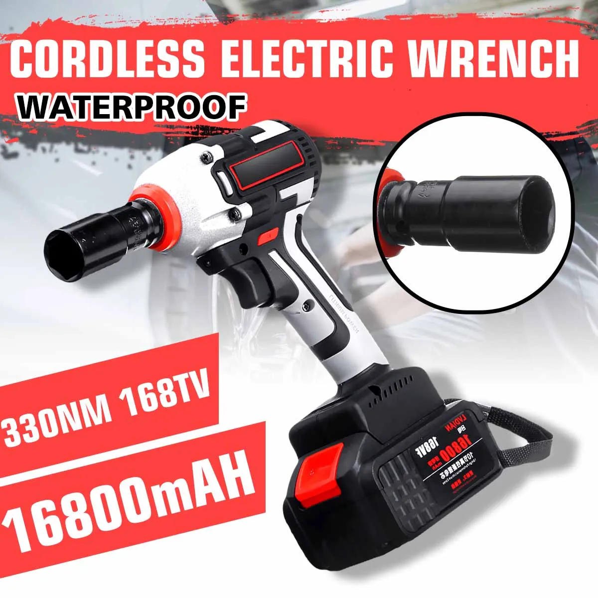 Brushless Electric Wrench Screwdriver Cordless Electric Impact Wrench with 198VF/168TV/388VF Rechargeable Battery 330/480/630N.M
Brushless Electric Wrench Screwdriver Cordless Electric Impact Wrench with 198VF/168TV/388VF Rechargeable Battery 330/480/630N.M