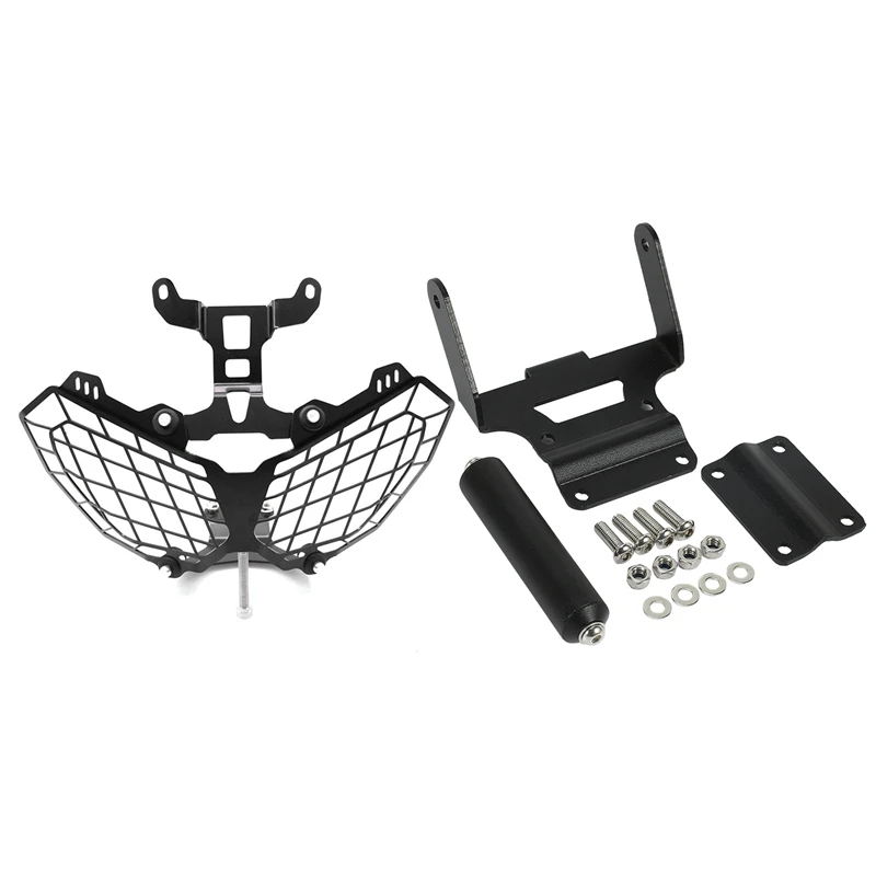 2 Pcs Motorcycle Accessories: 1 Pcs Headlight Grille Guard Cover & 1 Pcs Phone Mobile Phone GPS Navigation Plate Bracket
2 Pcs Motorcycle Accessories: 1 Pcs Headlight Grille Guard Cover & 1 Pcs Phone Mobile Phone GPS Navigation Plate Bracket
