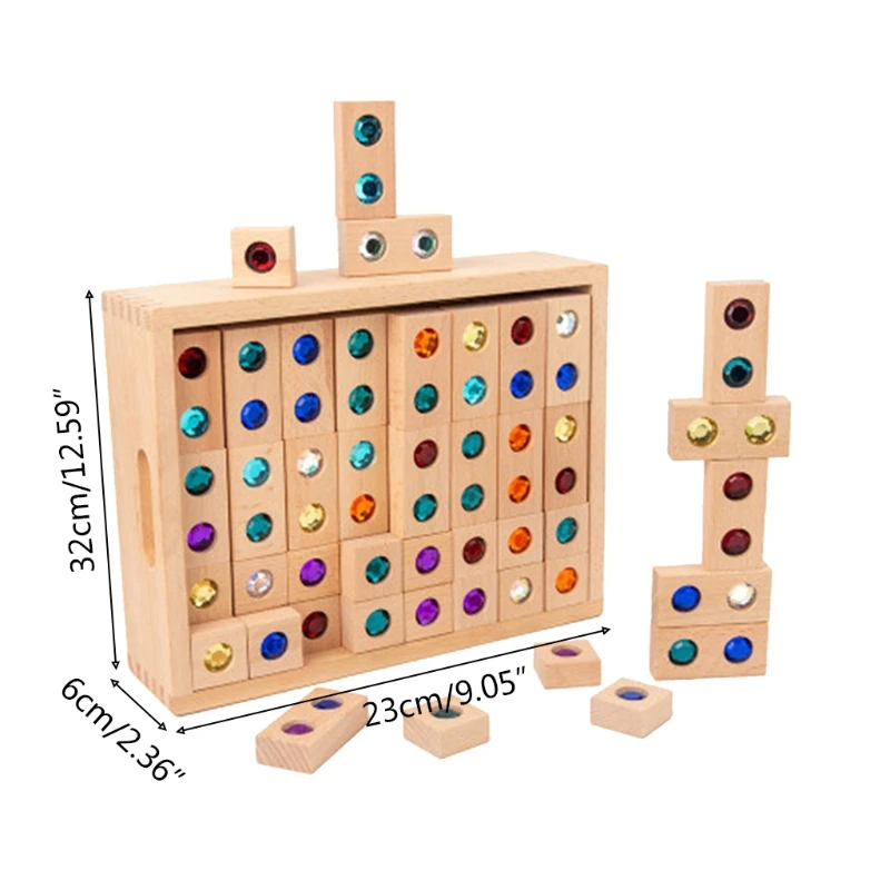 128pcs Wooden Gem Blocks Rainbow Stacking Toys Natural Wood Blocks Kids Blocks Educational Toys for Children
128pcs Wooden Gem Blocks Rainbow Stacking Toys Natural Wood Blocks Kids Blocks Educational Toys for Children