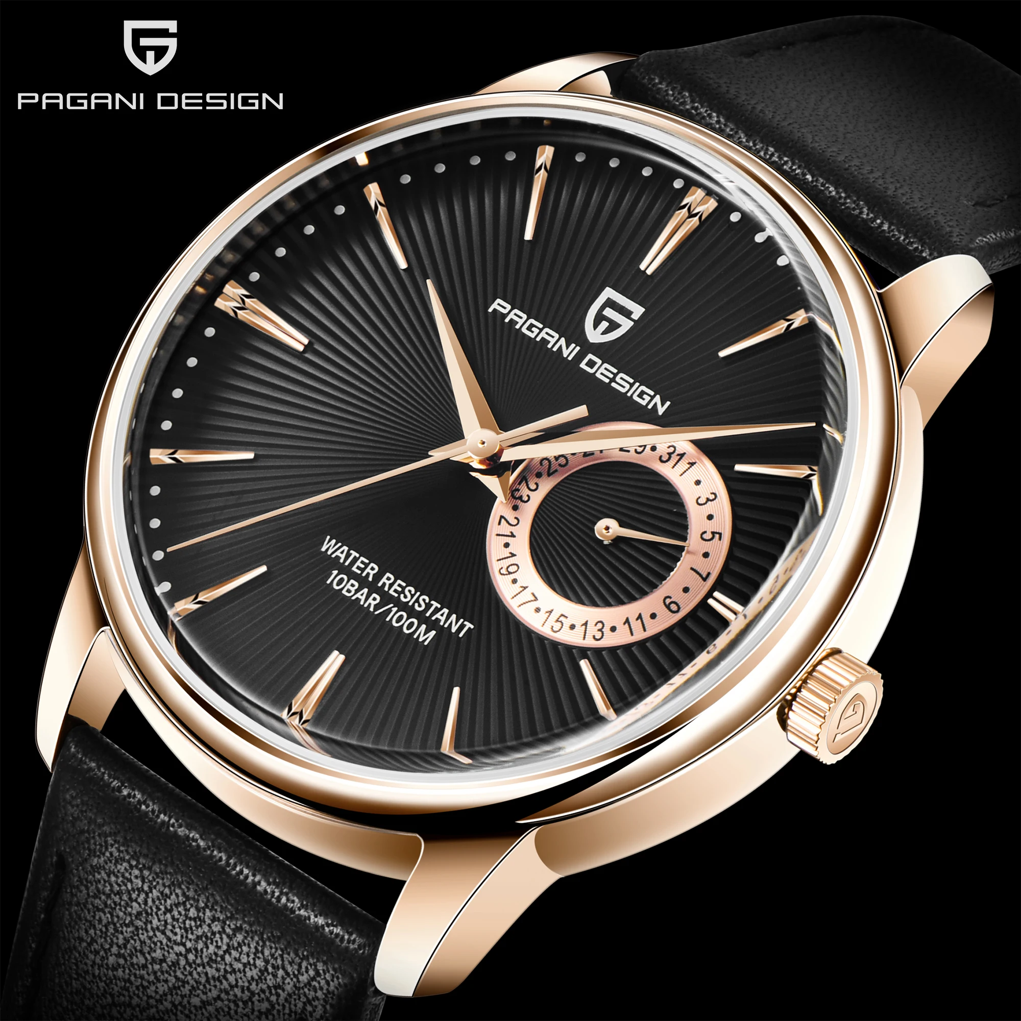 Rose Gold Men's Analog Quartz Watch With Leather Bracelet Business Sports Top Brand Simple Black Wristwatches Relogio Masculino
Rose Gold Men's Analog Quartz Watch With Leather Bracelet Business Sports Top Brand Simple Black Wristwatches Relogio Masculino