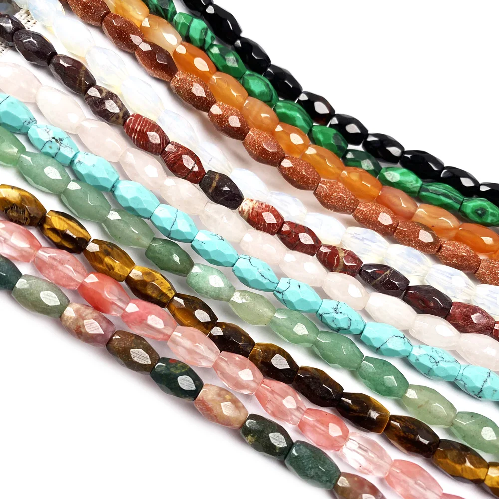 Natural Stone Column shape Faceted beads crystal Semifinished Loose beads For jewelry making DIY Necklace Bracelet Accessories
Natural Stone Column shape Faceted beads crystal Semifinished Loose beads For jewelry making DIY Necklace Bracelet Accessories