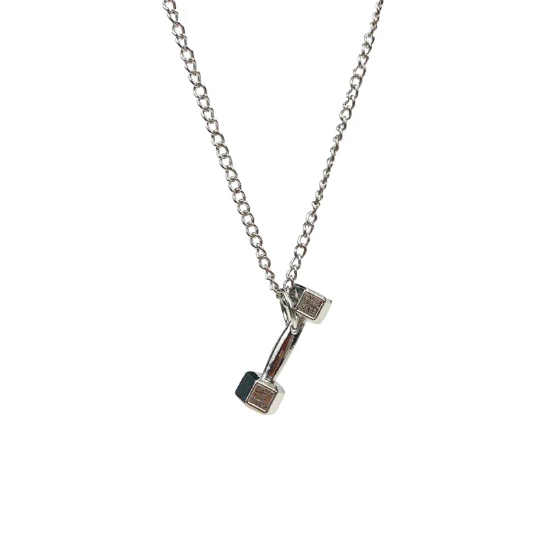 Origin Summer Punk Hip Hop Black Silver Dumbbells Necklace for Women Linked Small Circle Chain Barbell Pendant Necklaces Gifts
Origin Summer Punk Hip Hop Black Silver Dumbbells Necklace for Women Linked Small Circle Chain Barbell Pendant Necklaces Gifts