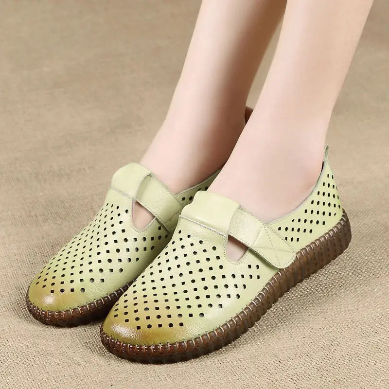 Design Genuine Leather Flats Shoes For Women Sandals Oxford Non-slip Mom Comfortable Soft Casual Shoes
Design Genuine Leather Flats Shoes For Women Sandals Oxford Non-slip Mom Comfortable Soft Casual Shoes