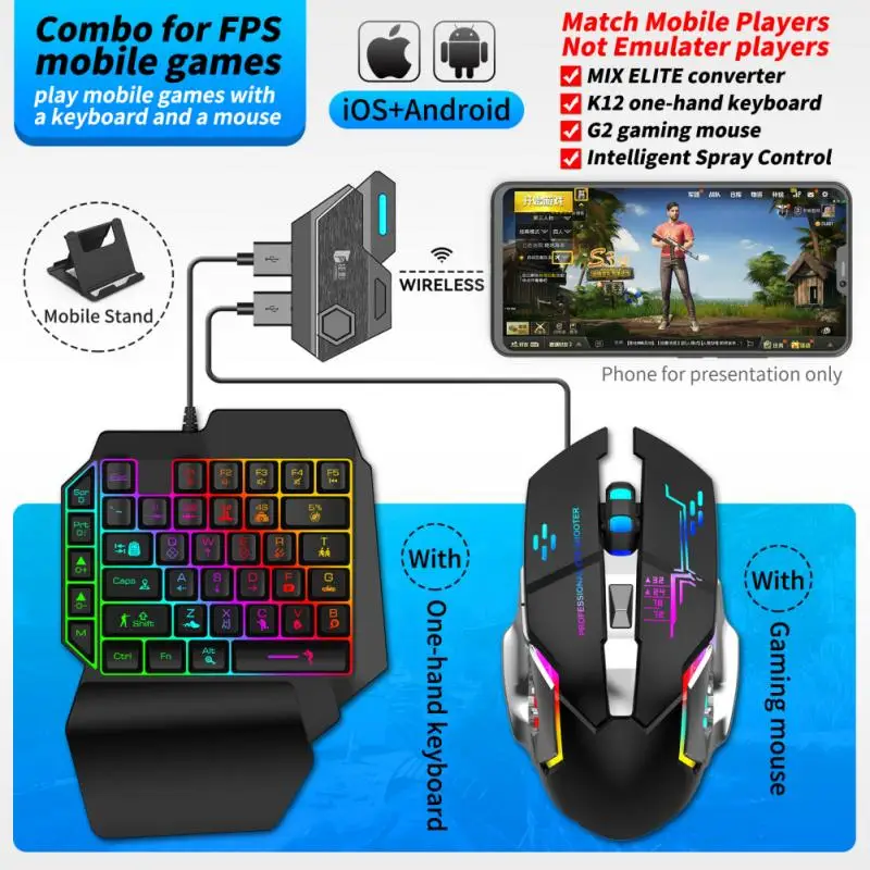 Портативный конвертер мыши и клавиатуры Gamwing Mix SE/Elite аксессуары для быстрой
