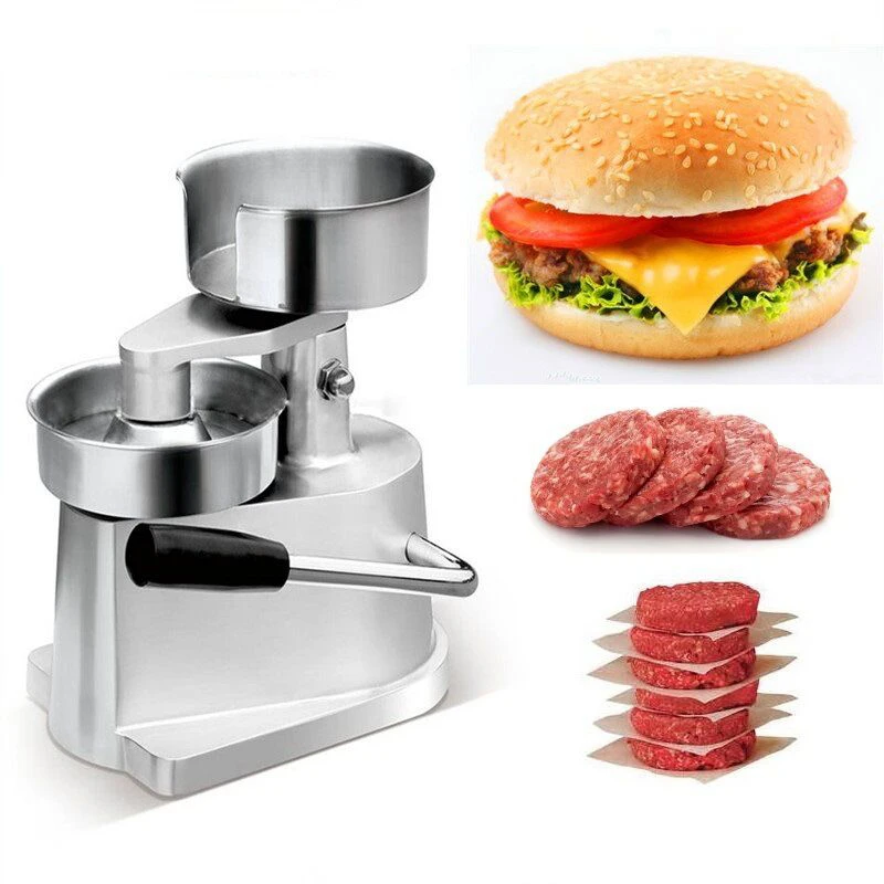

150 мм ручной пресс для гамбургеров, пресс для бургеров, котлет из нержавеющей стали, машина для приготовления мясных писок, комбайн, инструмент для приготовления сэндвич-котлет, для кухни