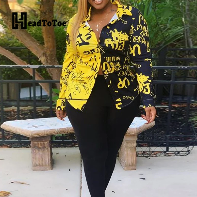 Colorblock (цветовой блок), буквенным принтом и пуговицы Повседневное Для женщин топы, длинный рукав, отложной воротник, свободные рубашки Для же...
Colorblock (цветовой блок), буквенным принтом и пуговицы Повседневное Для женщин топы, длинный рукав, отложной воротник, свободные рубашки Для же...