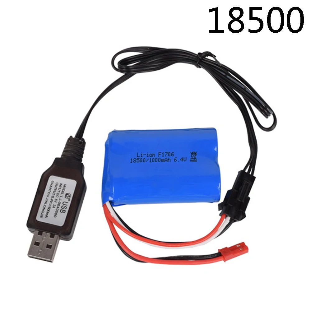 6 4 в 1000 мАч литий ионная батарея JST 2P с зарядным устройством для wltoys A303 A313 A323 A333 1/12 RC