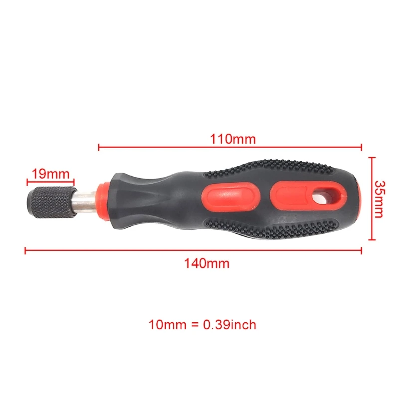 1/4" (6.35mm) Screwdriver Bit Holder Self Screwdriver Holder with PP+TPR Handle
1/4" (6.35mm) Screwdriver Bit Holder Self Screwdriver Holder with PP+TPR Handle