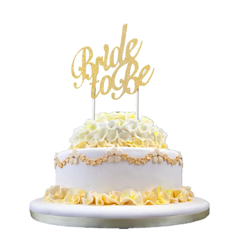 1pcs Gold Silver Bride To Be Cake Topper Bachelorette Hen Girls Night Party Bridal Shower Wedding Engagement Cake Decoration
1pcs Gold Silver Bride To Be Cake Topper Bachelorette Hen Girls Night Party Bridal Shower Wedding Engagement Cake Decoration