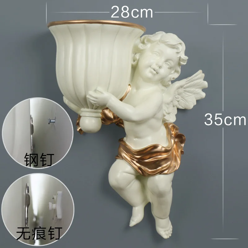 European Style Wall Decor Creative Hanging Vase Home Gardening Decoration TV Background Angel Ornaments
European Style Wall Decor Creative Hanging Vase Home Gardening Decoration TV Background Angel Ornaments