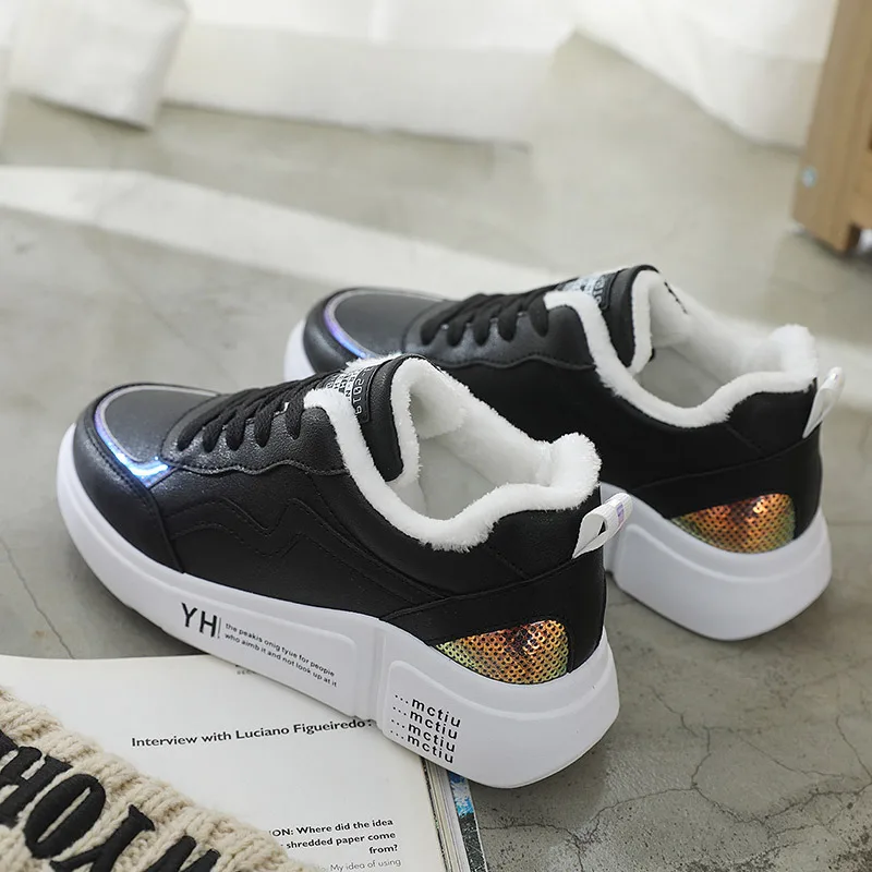 Platform Sneakers Women 2020 New Winter Shoes Woman White Sneakers Students Casual Shoes Plush Warm Autumn Dad Shoes Fur 35-40
Platform Sneakers Women 2020 New Winter Shoes Woman White Sneakers Students Casual Shoes Plush Warm Autumn Dad Shoes Fur 35-40