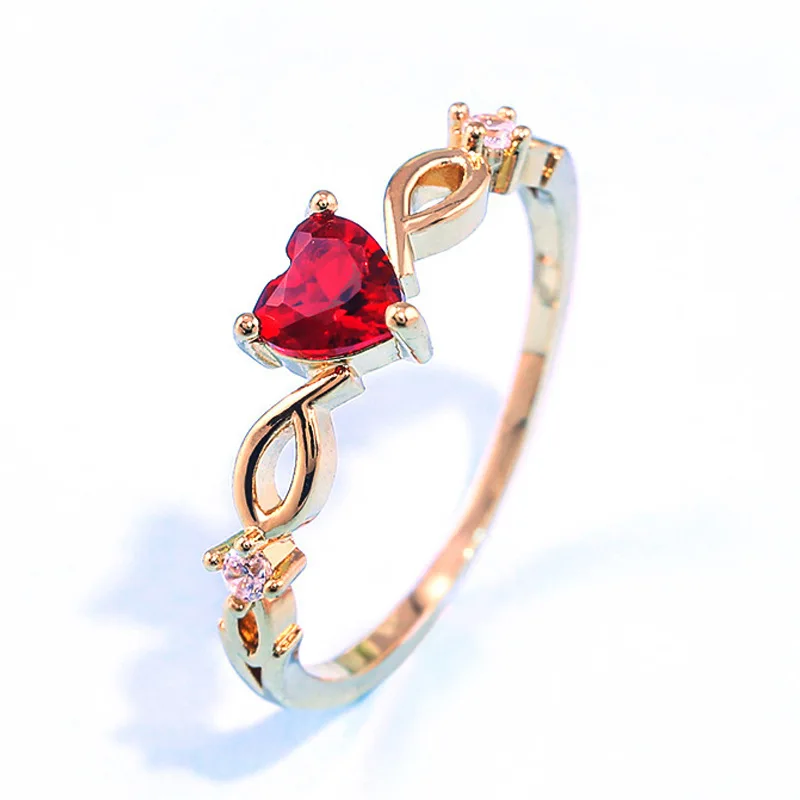 Simple Heart Wedding Ring Women Finger Rings Romantic Birthday Gift For Girlfriend Fashion Glass Filled Glass Filled Jewelry
Simple Heart Wedding Ring Women Finger Rings Romantic Birthday Gift For Girlfriend Fashion Glass Filled Glass Filled Jewelry