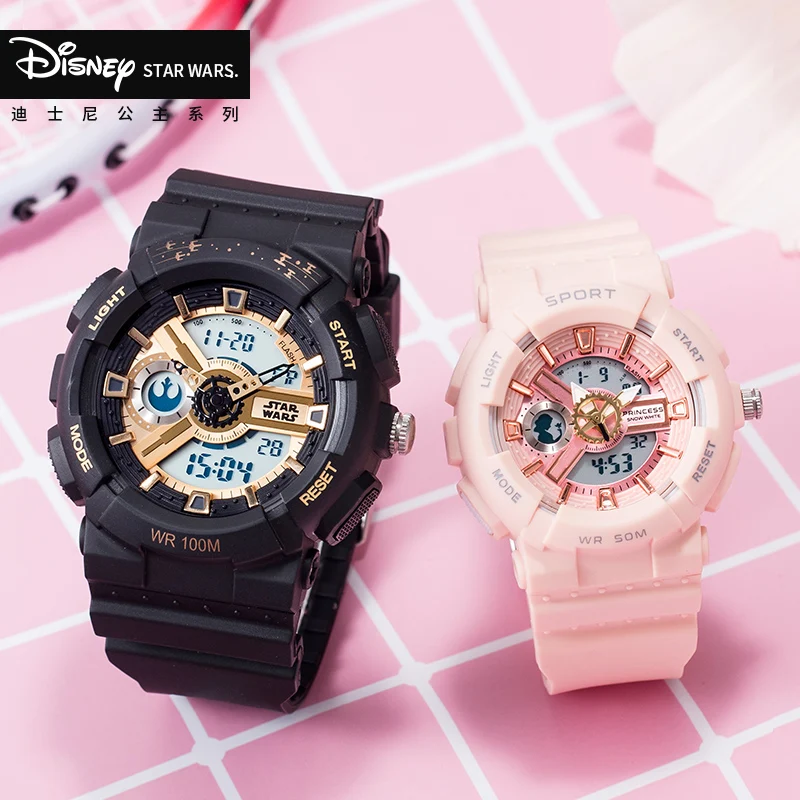 Часы наручные Disney женские оригинальные брендовые Многофункциональные цифровые