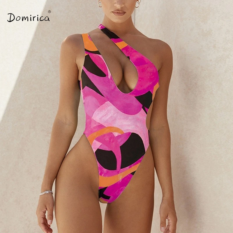 DOMIRICA One-Piece Swimsuit Women 2021 New Sexy Printed High Waist Halter Tight One Shoulder Fashion Slim Swimsuit Girls
DOMIRICA One-Piece Swimsuit Women 2021 New Sexy Printed High Waist Halter Tight One Shoulder Fashion Slim Swimsuit Girls