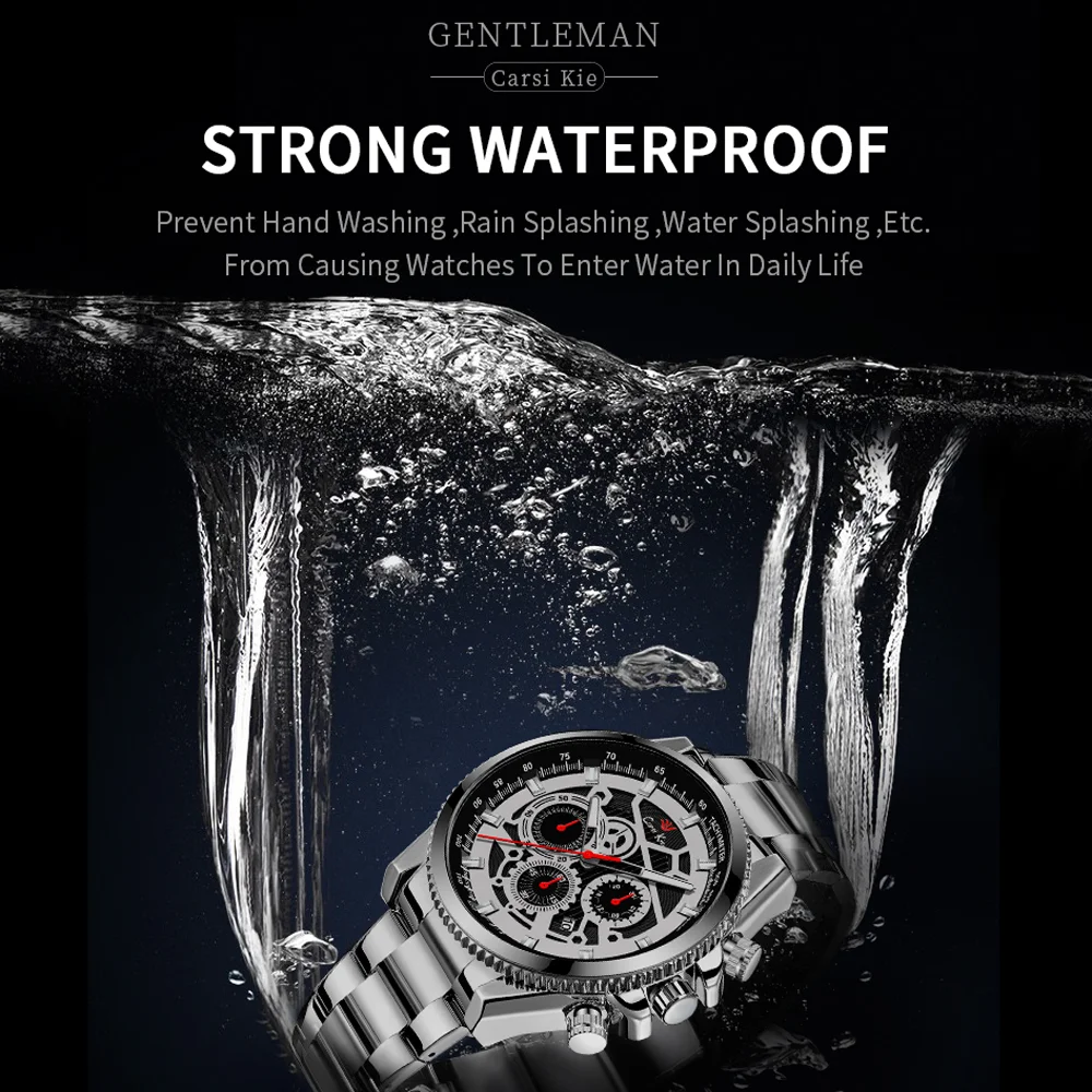 Carsikie Branded Quartz Golden Watch for Men Luxury Casual Brand Fashion Waterproof Mens Stainless Steel Automatic Wristwatch
Carsikie Branded Quartz Golden Watch for Men Luxury Casual Brand Fashion Waterproof Mens Stainless Steel Automatic Wristwatch