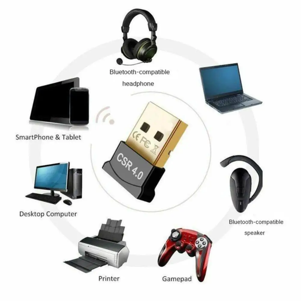 Мини USB Bluetooth совместимый адаптер 4 0 музыкальный приемник аудио Поддержка