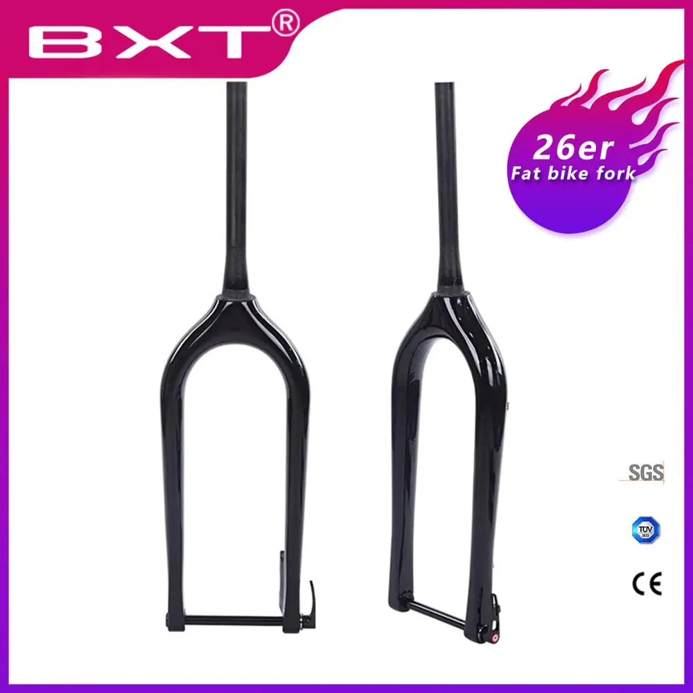 BXT новая Велосипедная вилка для снега 26er полностью углеродное волокно передняя Fat