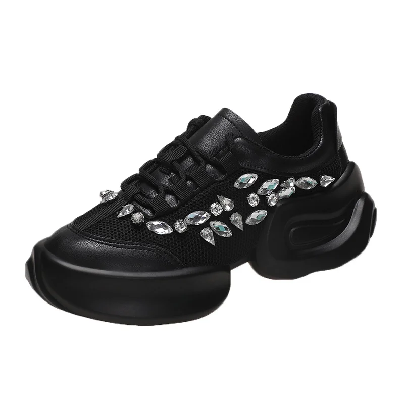 Fashion Thick Bottom Ladies Vulcanized Shoes Luxury Sneakers Women 2021 Designer Shoes Woman Platform Rhinestone Sneakers
Fashion Thick Bottom Ladies Vulcanized Shoes Luxury Sneakers Women 2021 Designer Shoes Woman Platform Rhinestone Sneakers