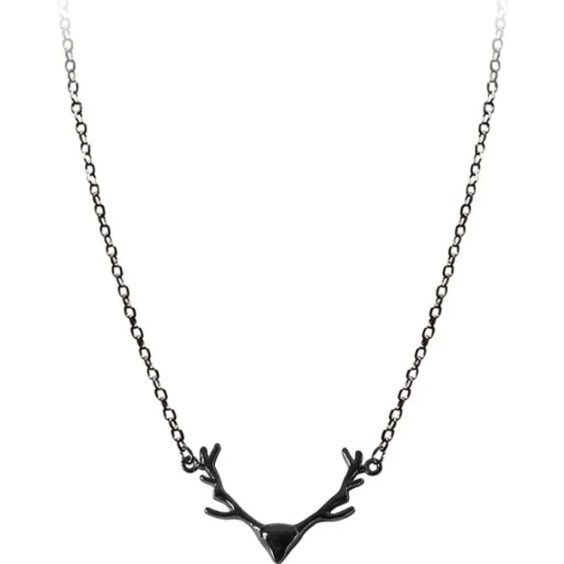 New Arrival Creative Dark Perosnality Black Elk Branches 925 Sterling Silver Jewelry Not Allergic Antler Women Necklaces H561
New Arrival Creative Dark Perosnality Black Elk Branches 925 Sterling Silver Jewelry Not Allergic Antler Women Necklaces H561