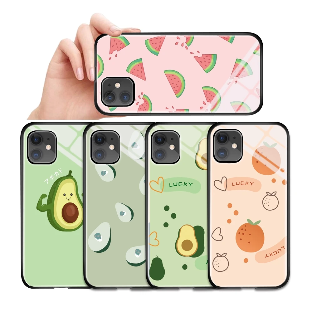 Cute Cartoon Fruit Avocado Pattern 9H Tempered Glass Phone Case Back Cover For Samsung S21 Ultra S20 FE S10 Plus S9 S8 S7 Edge
Cute Cartoon Fruit Avocado Pattern 9H Tempered Glass Phone Case Back Cover For Samsung S21 Ultra S20 FE S10 Plus S9 S8 S7 Edge