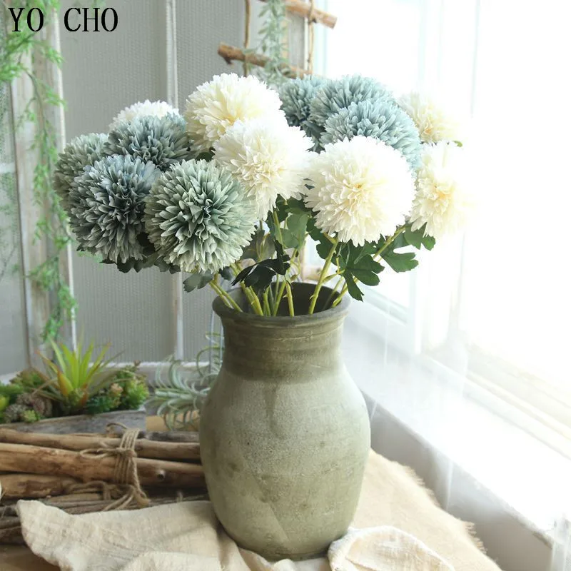 Длинные Искусственные цветы YO CHO Шелковый Одуванчик для дома Свадебный декор