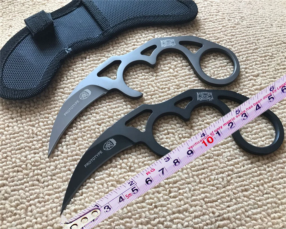 

MASALONG GO counter strike Camp Hunting Survival Tools Outdoor Tactical Knives Karambit Fixed Blade Knife 2