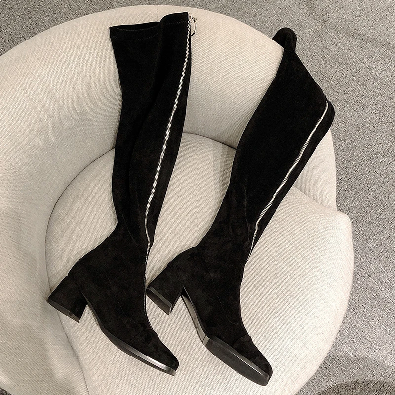 Genuine Leather Over The Knee high Boots Women Antumn Winter Party Basic Shoes Woman square Toe High Boots Slim High Heels
Genuine Leather Over The Knee high Boots Women Antumn Winter Party Basic Shoes Woman square Toe High Boots Slim High Heels