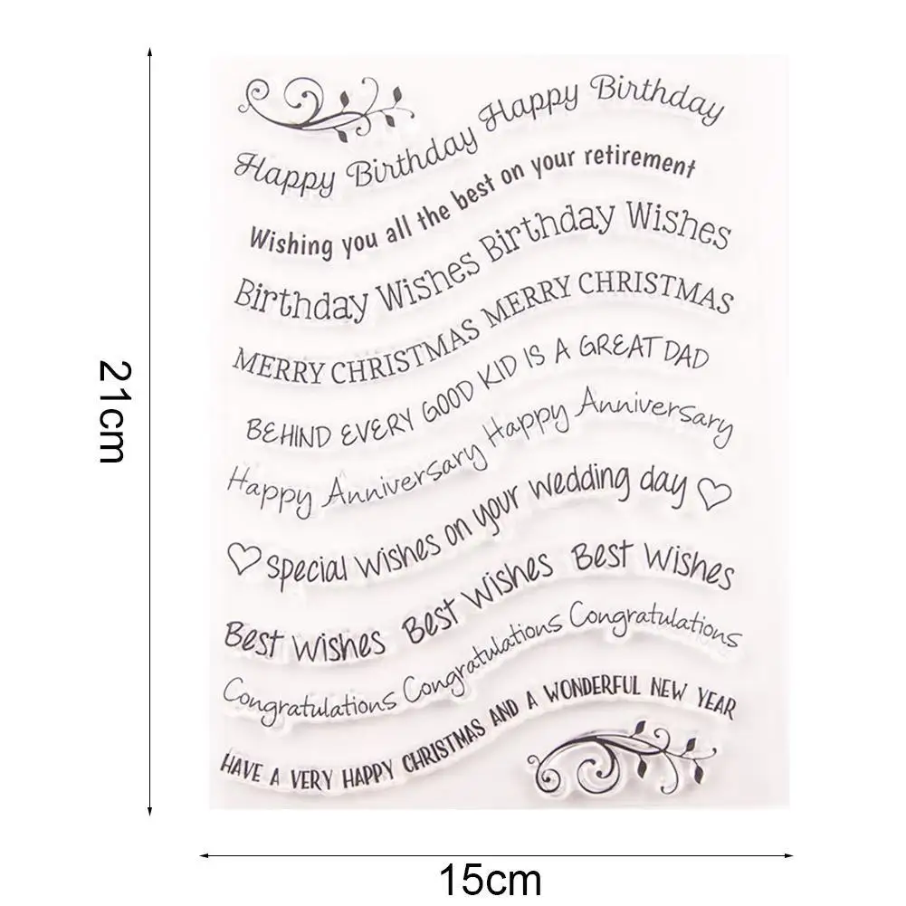Birthday Words Pattern Special Holiday Transparent Stamps Seals Christmas For Santa Claus DIY Card Clear Making Scrapbookin H4V6
Birthday Words Pattern Special Holiday Transparent Stamps Seals Christmas For Santa Claus DIY Card Clear Making Scrapbookin H4V6