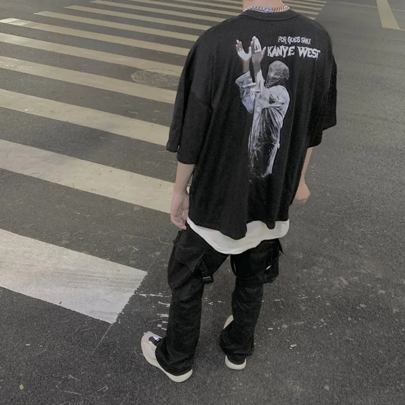 Hip-Hop High Street Cotton Kanye West Masked Singer Vintage Best Quality Oversize Classic Top Tee Heavy Fabric T Shirts
Hip-Hop High Street Cotton Kanye West Masked Singer Vintage Best Quality Oversize Classic Top Tee Heavy Fabric T Shirts