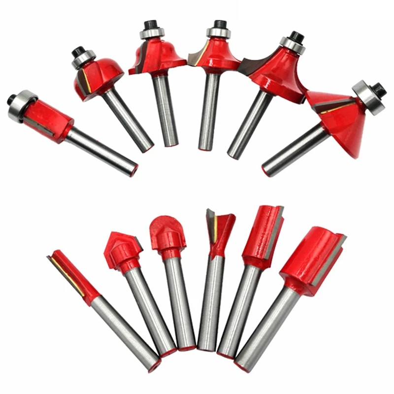 12Pcs 6Mm Shank Router Bit Set Trimming Straight Corner Beading Bits for Wood Milling Cutter Carbide Cutting Woodwork Tool
12Pcs 6Mm Shank Router Bit Set Trimming Straight Corner Beading Bits for Wood Milling Cutter Carbide Cutting Woodwork Tool