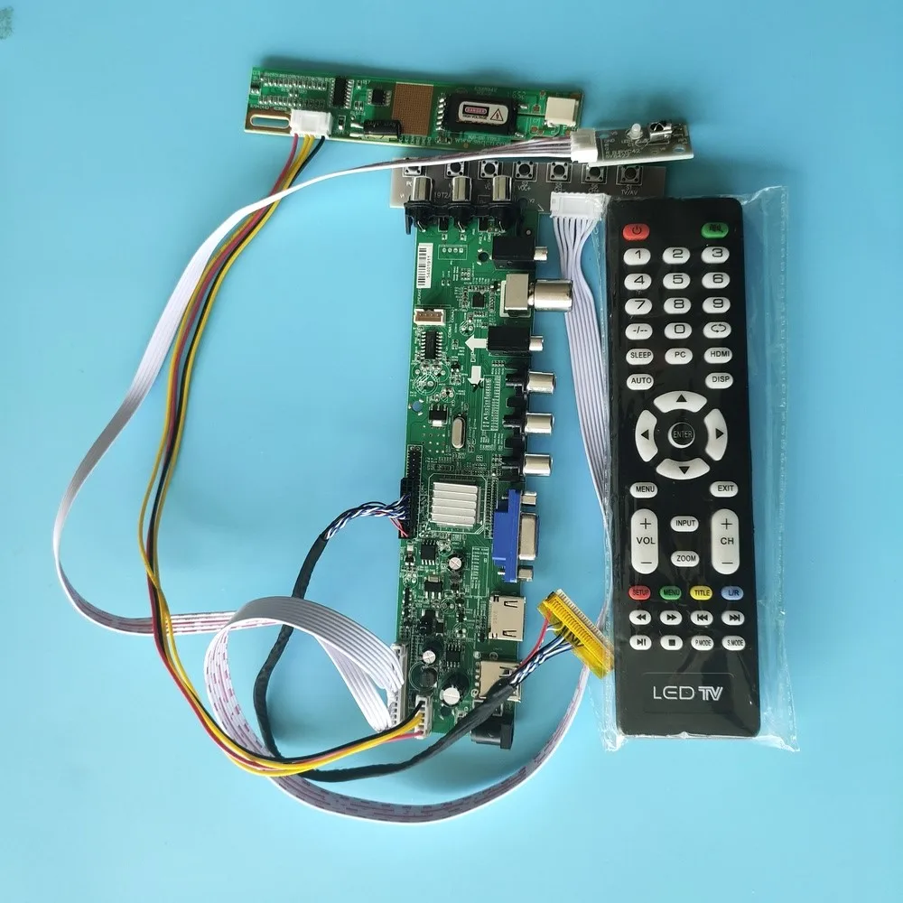 

Kit For LP154WX4-TLC9/LP154WX4-TLCA 1 CCFL LCD Controller board TV VGA USB remote DVB-T2 DVB-T 1280X800 Digital HDMI Panel 30pin