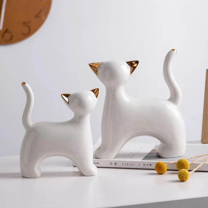 Nordic Light Luxury Ceramic Cat Miniature Model Sculpture Figurine Store Craft Desk Home Decoration Accessories Birthday Gift
Nordic Light Luxury Ceramic Cat Miniature Model Sculpture Figurine Store Craft Desk Home Decoration Accessories Birthday Gift