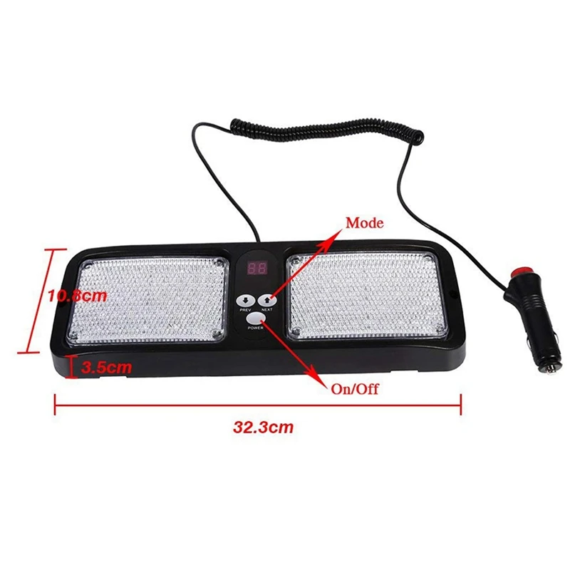 Car Light 86LED Windshield Strobe Light Sun Visor Warning Flashing Light Signal Lamp Fog Light
Car Light 86LED Windshield Strobe Light Sun Visor Warning Flashing Light Signal Lamp Fog Light