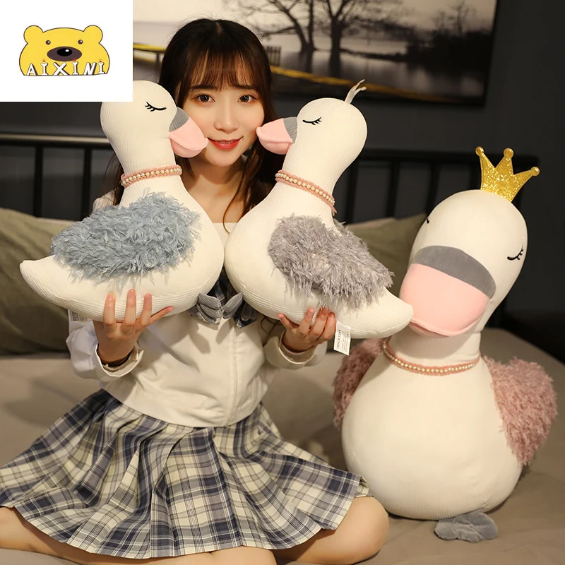 Мягкие плюшевые игрушки Dream Swan, ожерелье-кукла с жемчужным сердцем, подарок для девочек 
Мягкие плюшевые игрушки Dream Swan, ожерелье-кукла с жемчужным сердцем, подарок для девочек