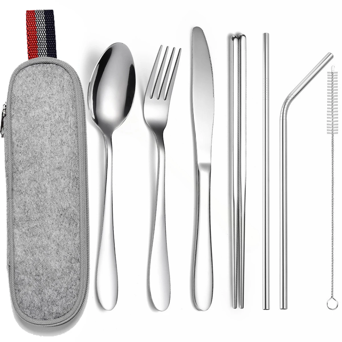Tableware Set Portable Cutlery Set Travel Picnic Stainless Steel Dinnerware Sets 7 Piece with Box Utensils Reusable High Quality
Tableware Set Portable Cutlery Set Travel Picnic Stainless Steel Dinnerware Sets 7 Piece with Box Utensils Reusable High Quality