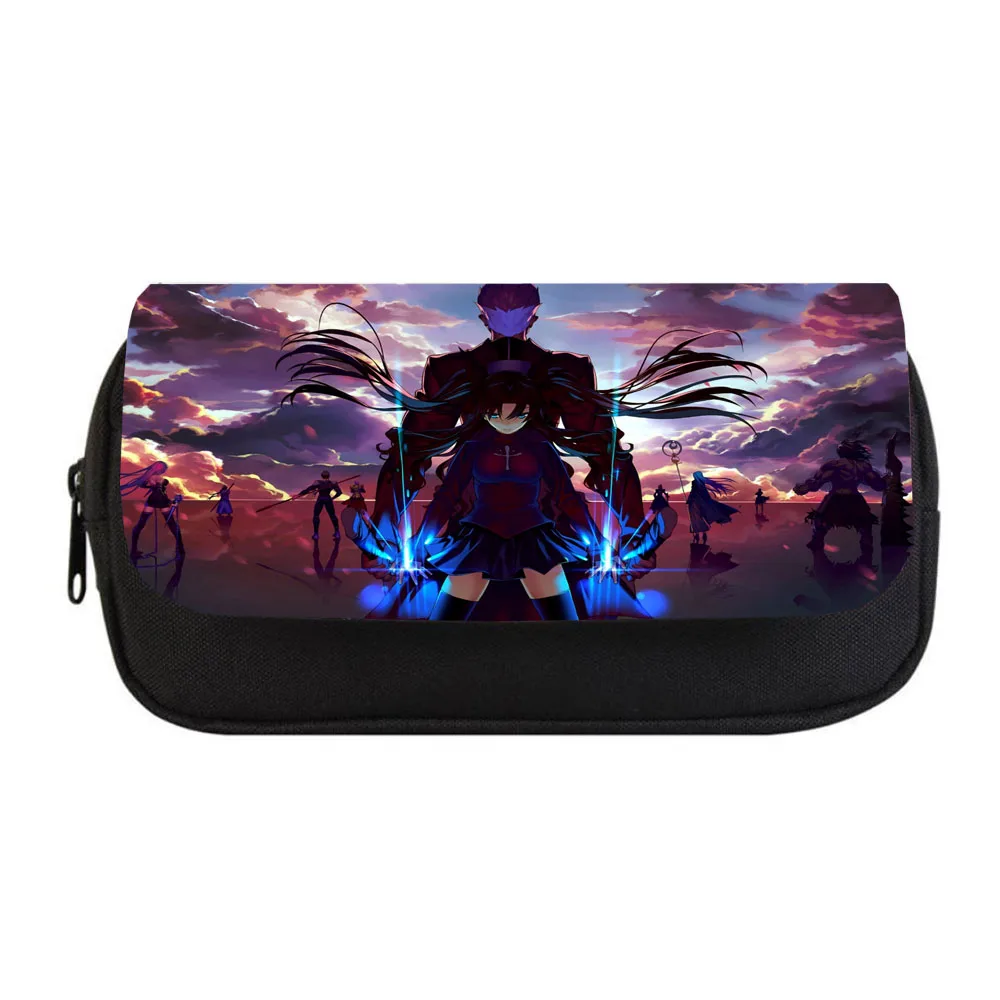 Anime fate stay night Pencil bag Women Makeup Bag Child boys girls Pencil Case Student Double Zipper pencil Bag Handbag Purse 
Anime fate stay night Pencil bag Women Makeup Bag Child boys girls Pencil Case Student Double Zipper pencil Bag Handbag Purse
