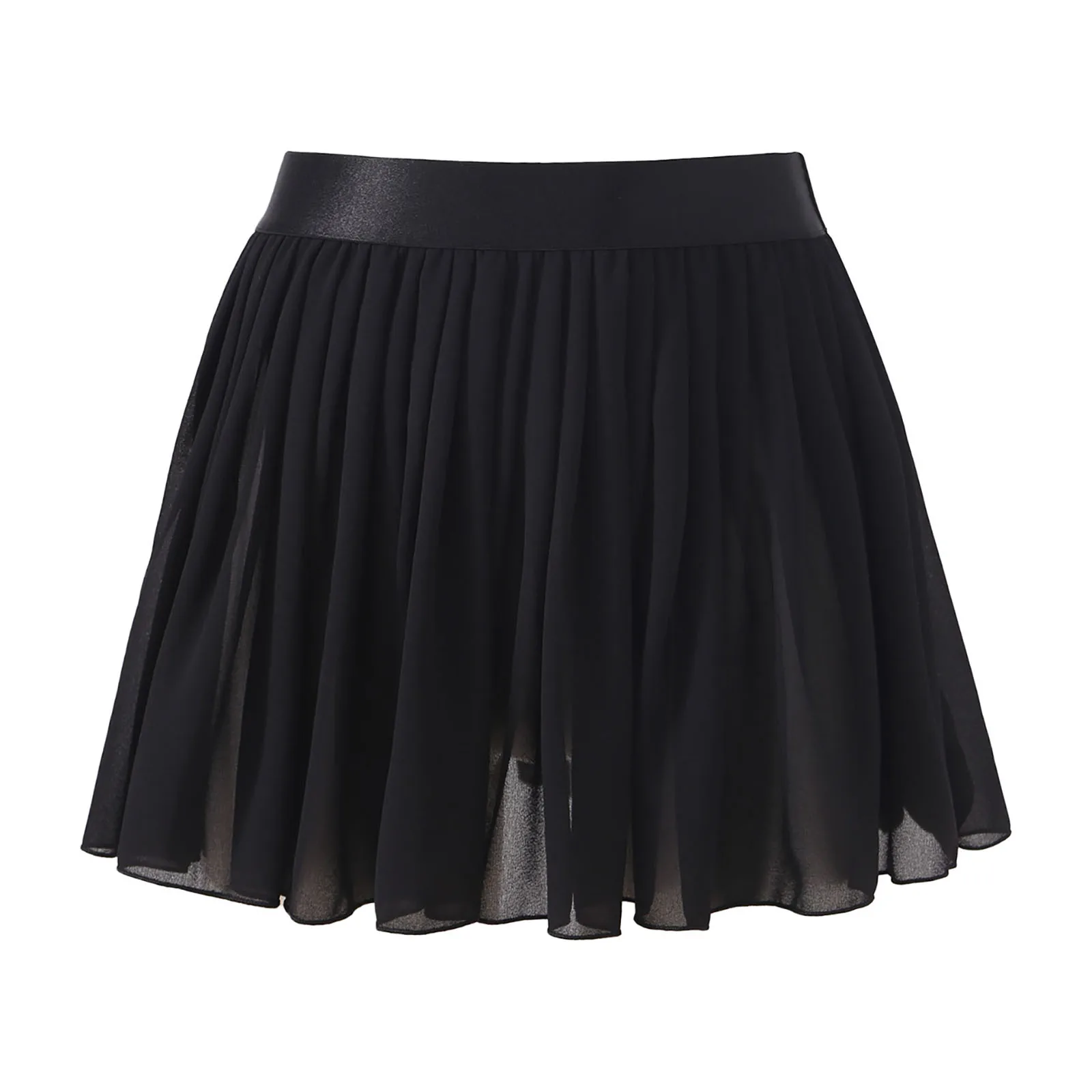 Women High Waist Elastic Waistband Ruffle Miniskirt Dancewear Girls See-through Chiffon Pure Color Skirt Beachwear
Women High Waist Elastic Waistband Ruffle Miniskirt Dancewear Girls See-through Chiffon Pure Color Skirt Beachwear