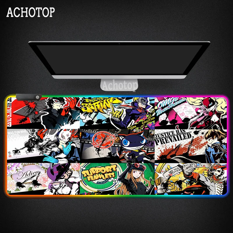RGB Persona 5 Mouse Pad XXL Anime Laptop Mouse Pad 900x400mm Notbook Computer Keyboard LED Light Gaming Mousepad Gamer Play Mats
RGB Persona 5 Mouse Pad XXL Anime Laptop Mouse Pad 900x400mm Notbook Computer Keyboard LED Light Gaming Mousepad Gamer Play Mats
