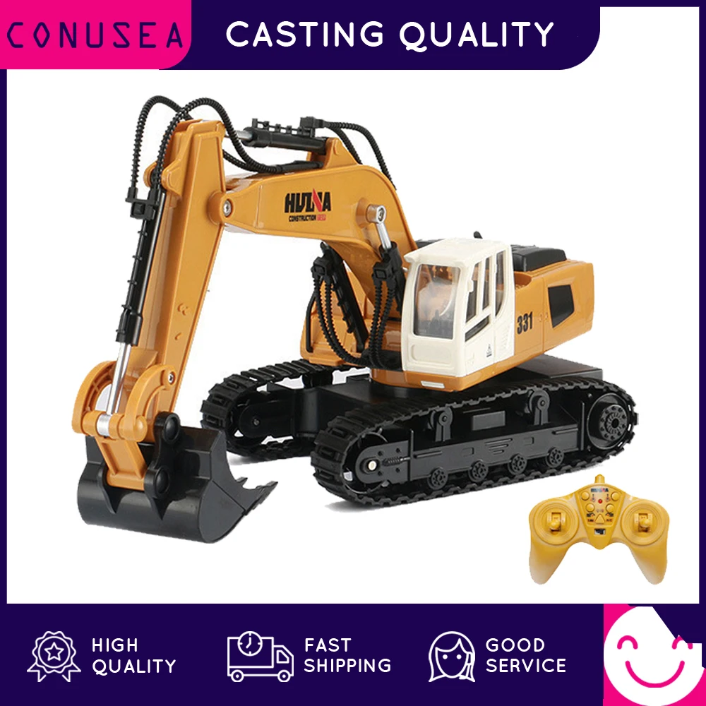 HUINA 1:16 RC грузовик Caterpillar сплав модель трактора монтируемая Автомобильная 2 4 г