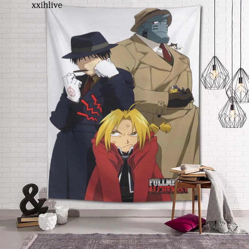 Anime Fullmetal Alchemist Tapestry Customizable Bohemian Wall Hanging Room Carpet HD Tapestries Art Home Decoration Accessories
Anime Fullmetal Alchemist Tapestry Customizable Bohemian Wall Hanging Room Carpet HD Tapestries Art Home Decoration Accessories