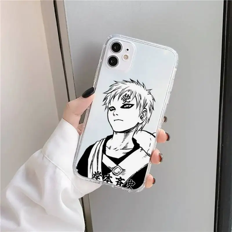 Anime Naruto Gaara new Phone Case Transparent for iPhone 11 12 mini pro XS MAX 8 7 6 6S Plus X 5S SE 2020 XR 
Anime Naruto Gaara new Phone Case Transparent for iPhone 11 12 mini pro XS MAX 8 7 6 6S Plus X 5S SE 2020 XR