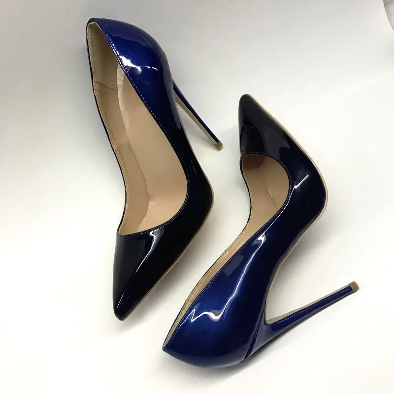 Veowalk Ruby Blue Women Patent Pointed Toe Stiletto Pumps 8cm 10cm 12cm High Heel Elegant Ladies Wedding Party Shoes Size 44 45 
Veowalk Ruby Blue Women Patent Pointed Toe Stiletto Pumps 8cm 10cm 12cm High Heel Elegant Ladies Wedding Party Shoes Size 44 45