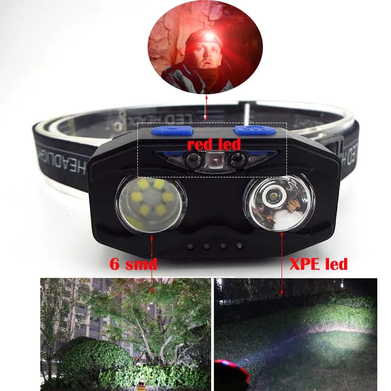 Mini LED Headlamp Portable Flashlight Lantern XPE 6 SMD LED Headlamp Built-in 18650 Battery Outdoor Camping Headlight
Mini LED Headlamp Portable Flashlight Lantern XPE 6 SMD LED Headlamp Built-in 18650 Battery Outdoor Camping Headlight
