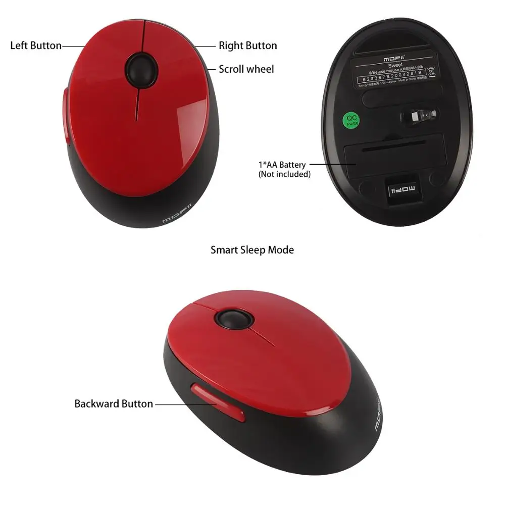 Беспроводная клавиатура и мышь CHUYI 2 4 ГГц USB-приемник 1600DPI | Компьютеры офис