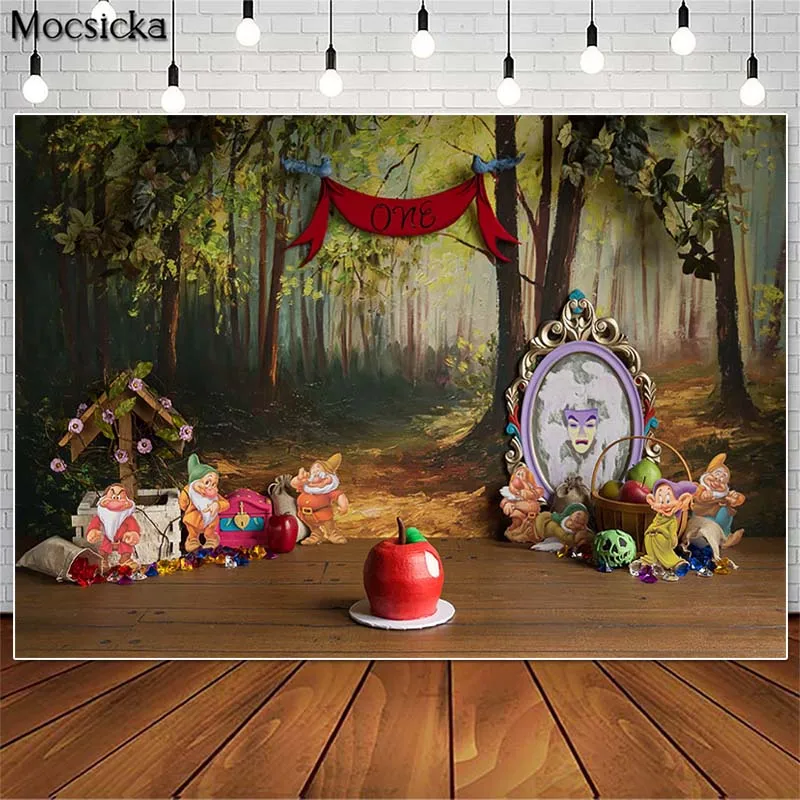 Mocsicka фоны для фотосъемки с изображением сказочного леса торта волшебное зеркало