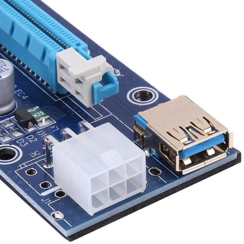 12 Pcs PCI-E Riser Card 1X to 16X USB 3.0 VER 009S Mining Extender Board for Bitcoin
12 Pcs PCI-E Riser Card 1X to 16X USB 3.0 VER 009S Mining Extender Board for Bitcoin