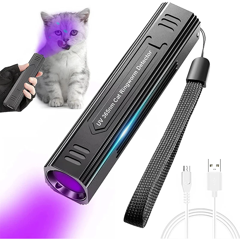 Pet Cat, Dog Wood'S Black Light Flashlight Cat Ringworm Detector,Urine Detector,For Analyzing Skin Dog Cat Care Bed Bug Inspect.
Pet Cat, Dog Wood'S Black Light Flashlight Cat Ringworm Detector,Urine Detector,For Analyzing Skin Dog Cat Care Bed Bug Inspect.