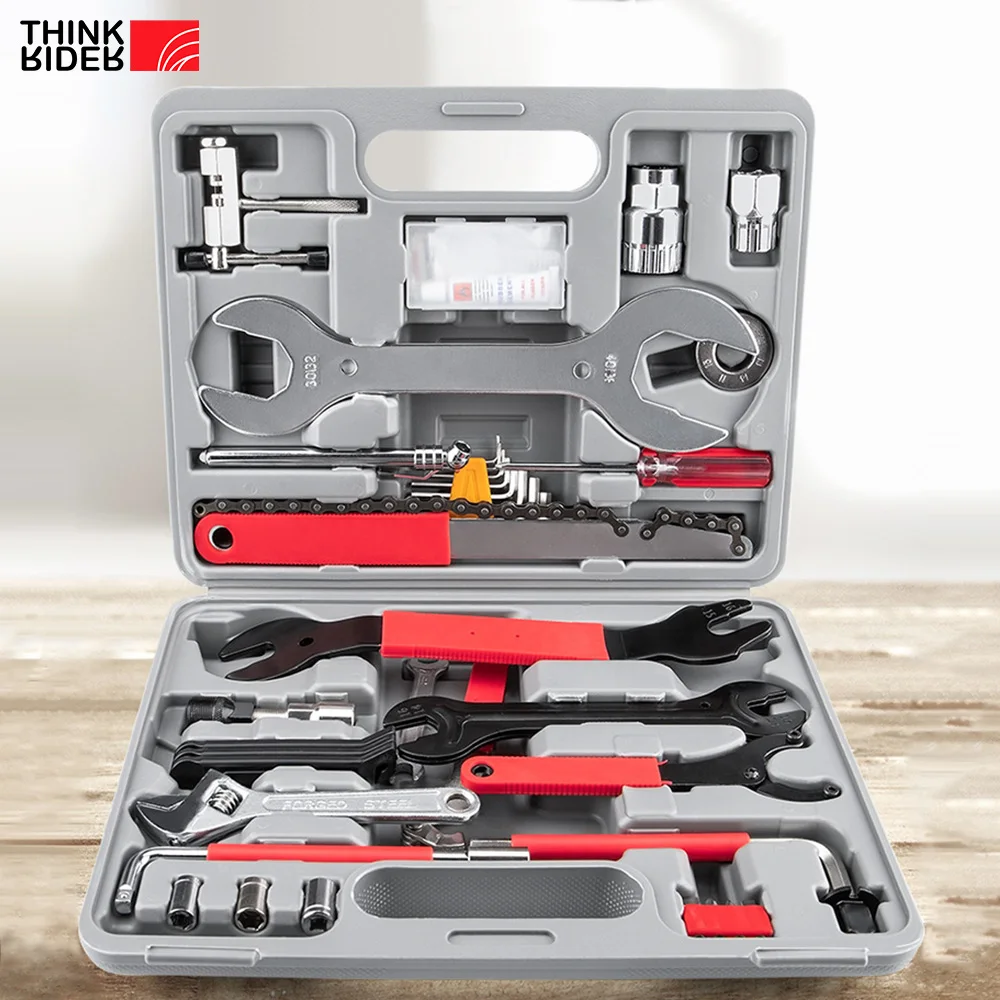 ThinkRider Bicycle repair kit Multifunctional Biking Tool Combination Tool Repair Box 44-in-1 Bicycle Repair Set hand tools
ThinkRider Bicycle repair kit Multifunctional Biking Tool Combination Tool Repair Box 44-in-1 Bicycle Repair Set hand tools
